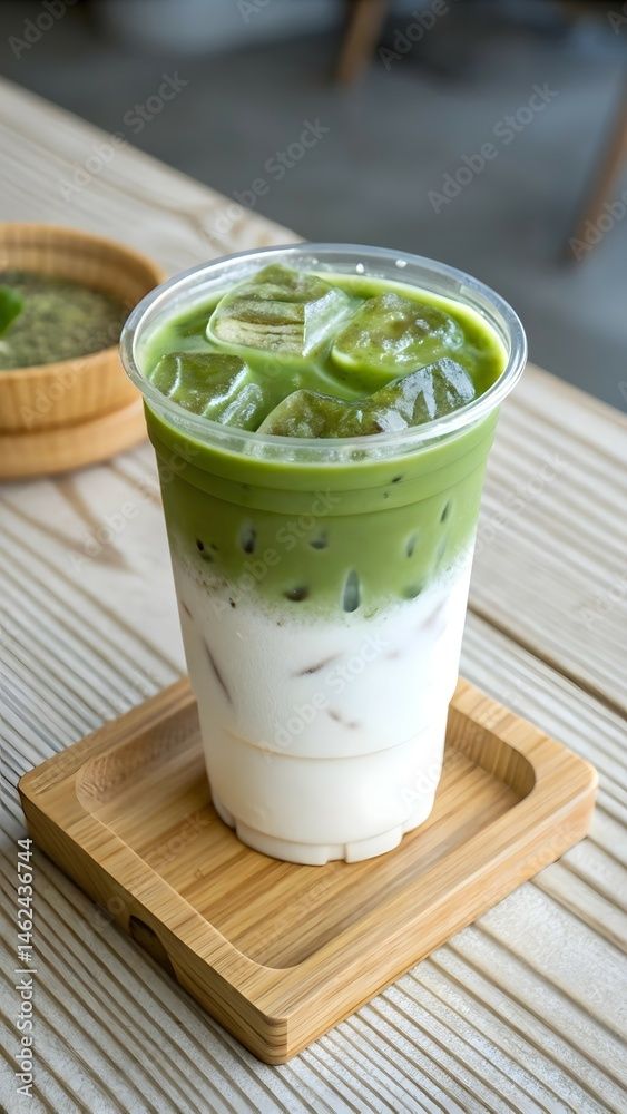 Freshly prepared Matcha Drinks